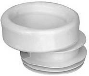 Prolunga eccentrica gomma bianca sottovaso wc